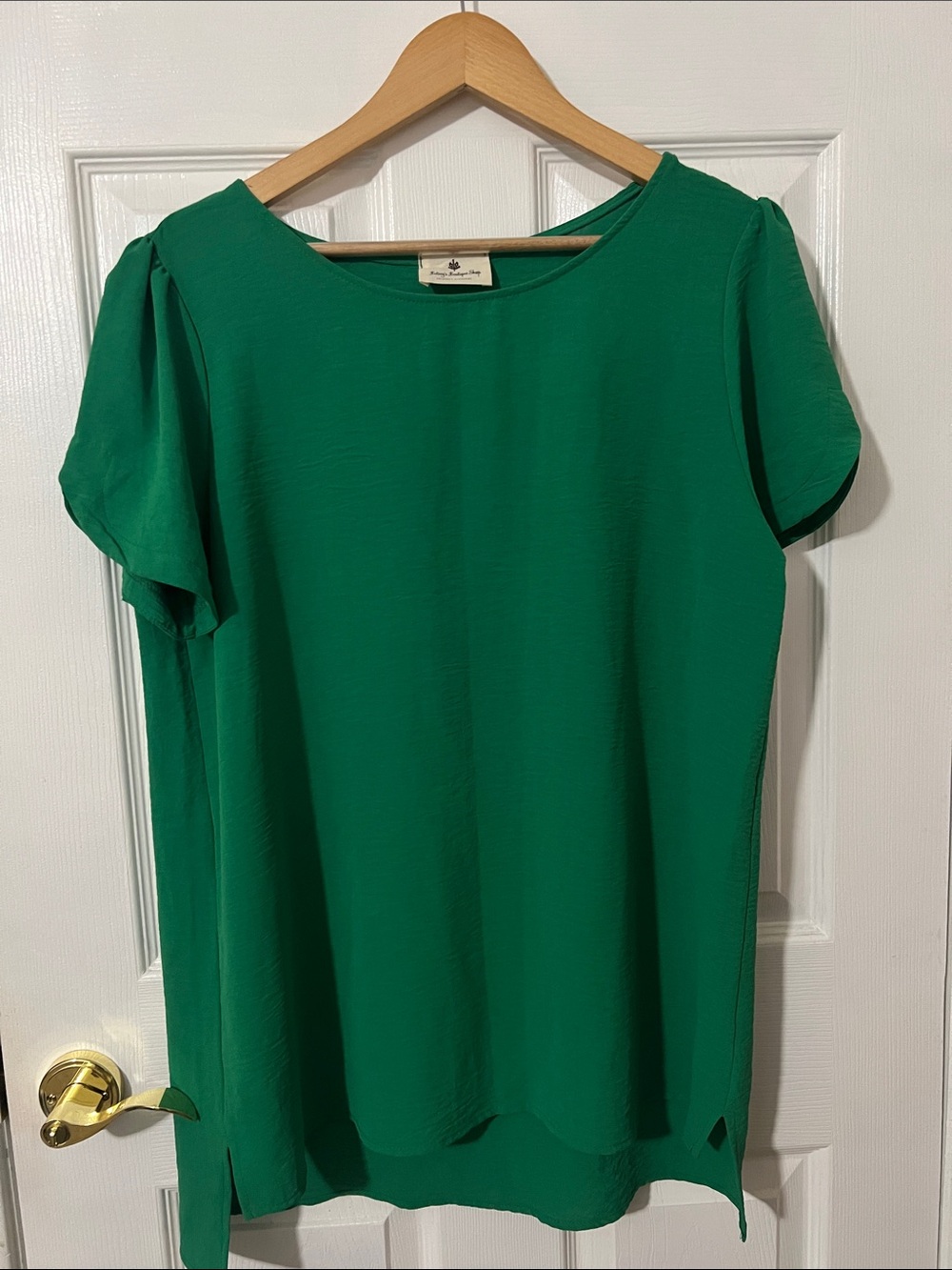 NWOT Betsey’s Boutique Shop Blouse Top Shirt XL Green